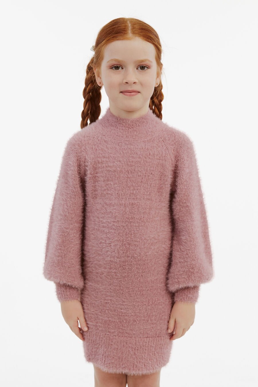 Girls Bell Sleeve Knit Dress
