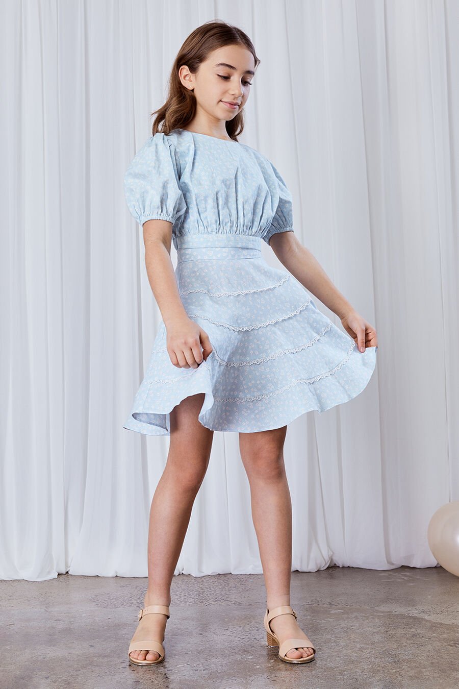 GIRLS ANABELLA PRINTED TOP