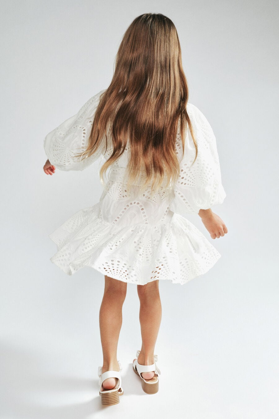 ASHA MINI SHIRT DRESS in colour ORCHIDWHT