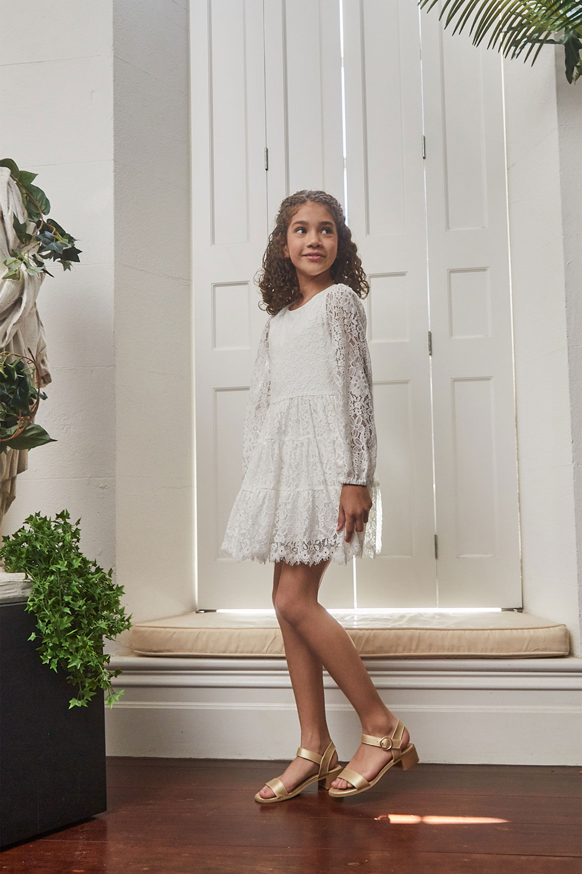 Bardot sienna top lace trumpet dress