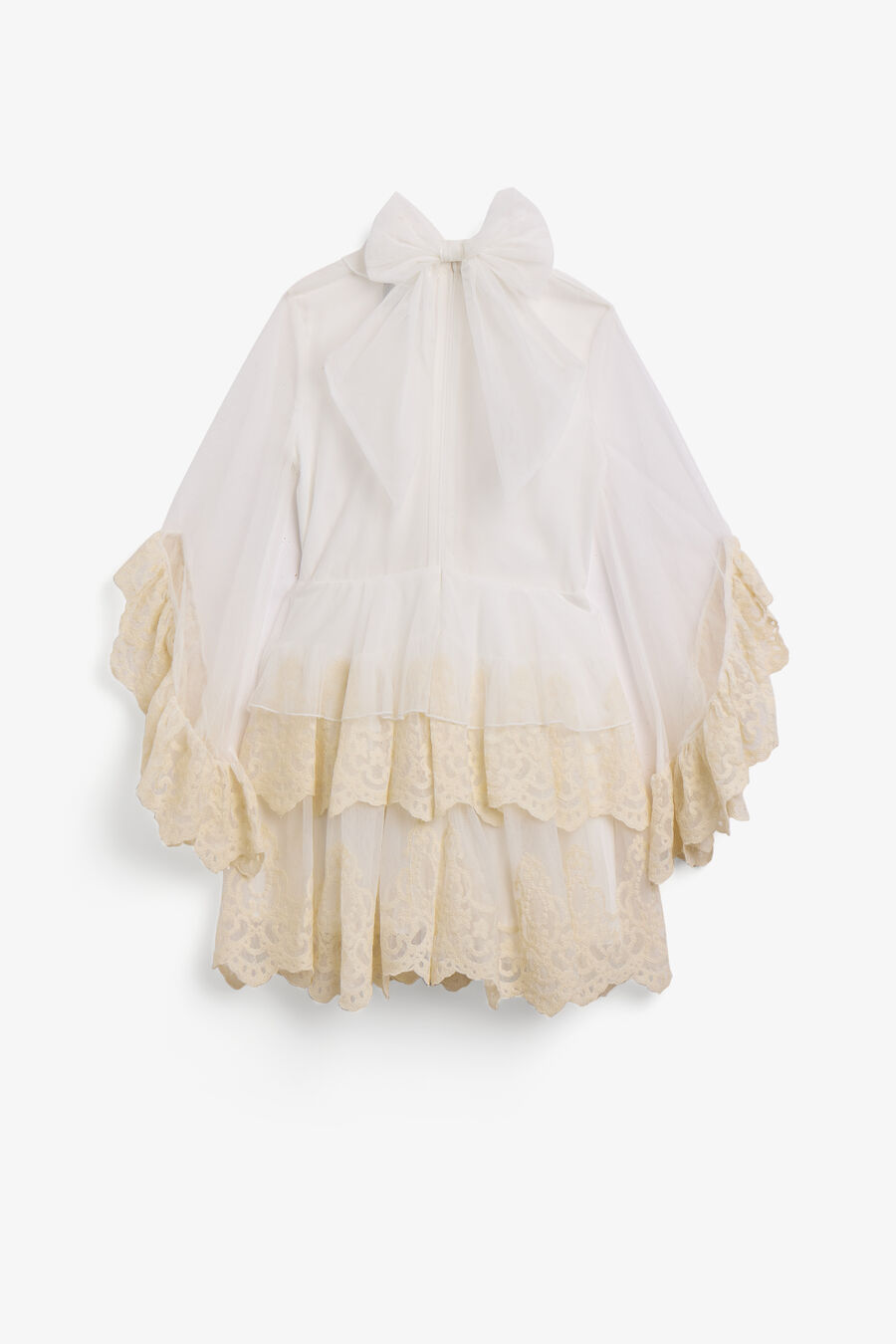 Girls Anyssa Lace Edge Ruffle Dress