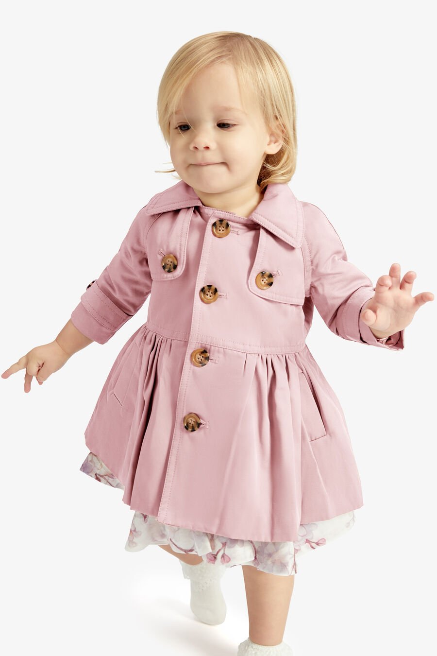 MIA CLASSIC TRENCH in colour BLUSH PINK