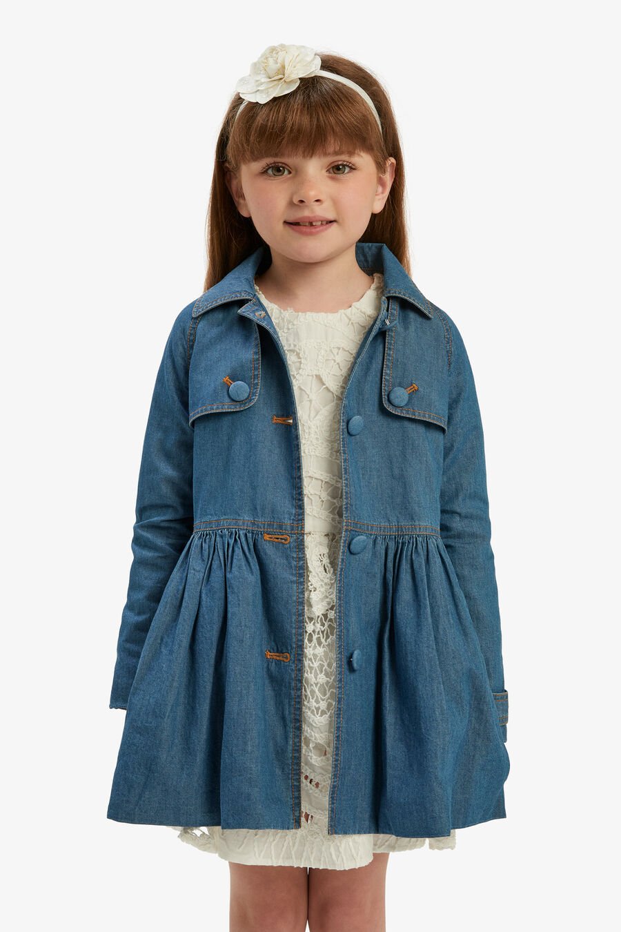 MIA CHAMBRAY TRENCH in colour CHAMBRAY