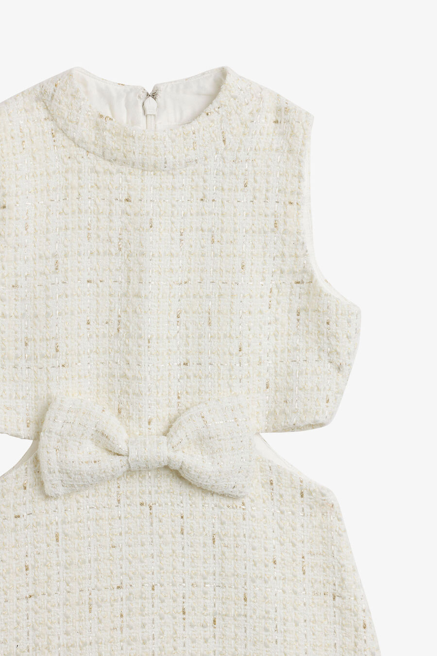 CHANTELLE BOUCLE MINI DRESS in colour Ivory