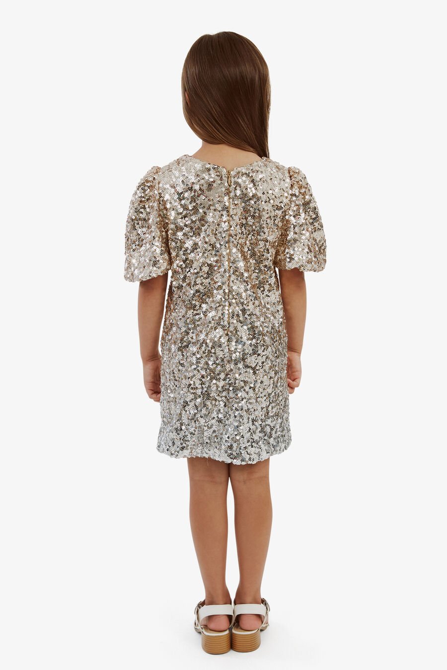 GISELLE SEQUIN DRESS in colour GOLD OMBRE