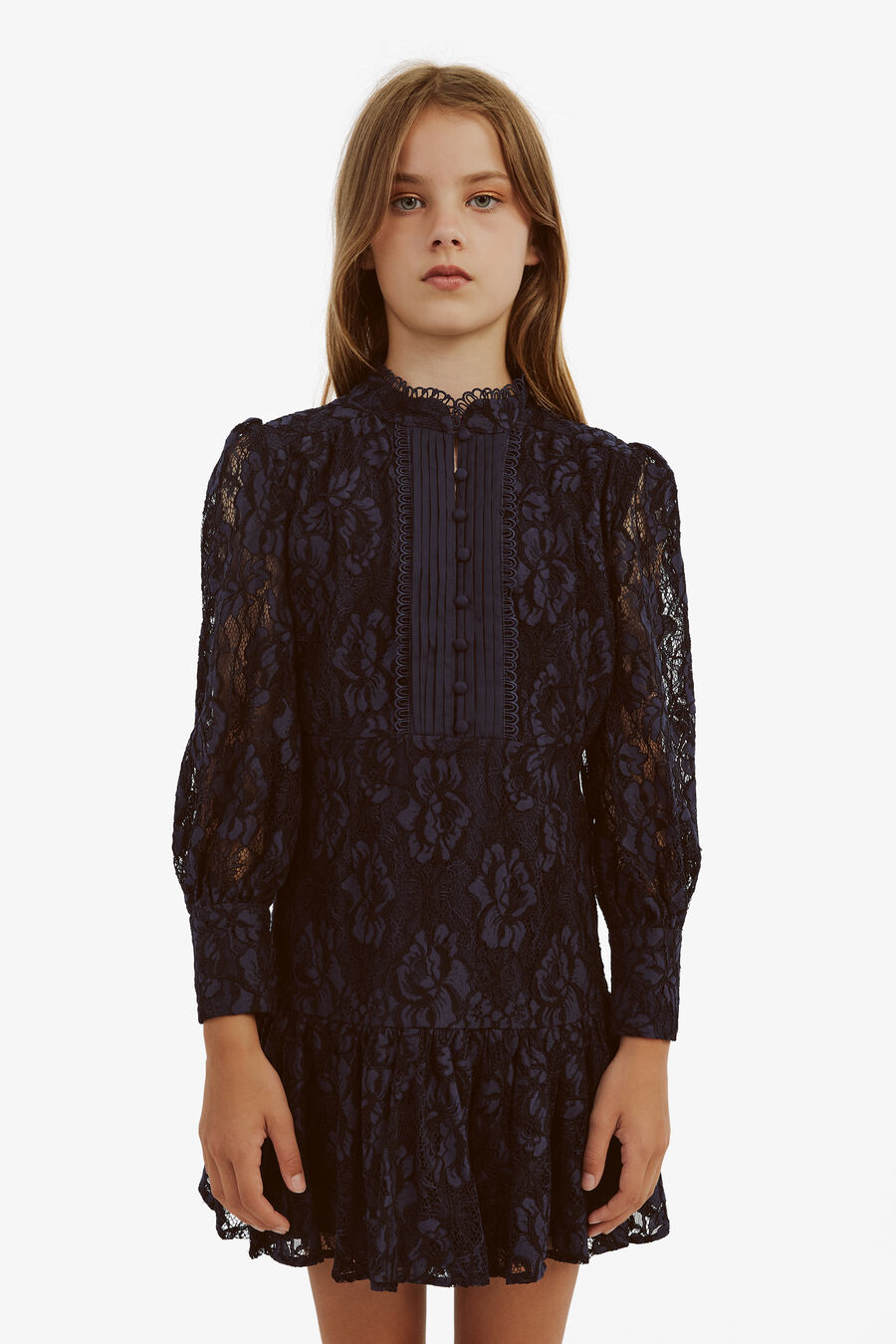 TALINA LACE DRESS in colour MIDNIGHT