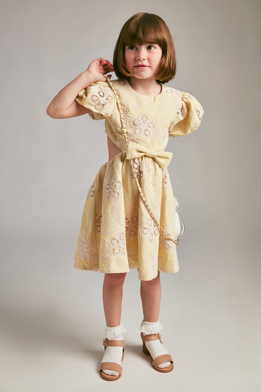 Girls Bella Stripe Mini Dress