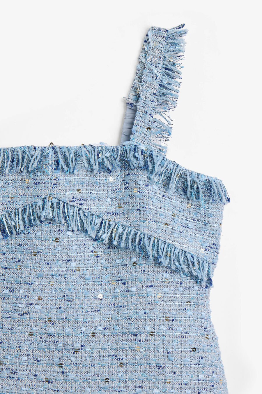 JAYDE BOUCLE DRESS in colour Blue