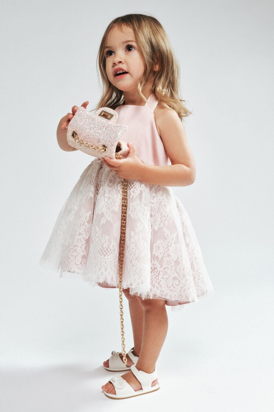 Baby Girl Elizabeth Lace Trim Dress
