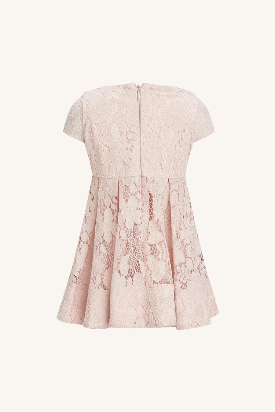 MIRELA LACE BOW DRESS in colour SOFT PINK