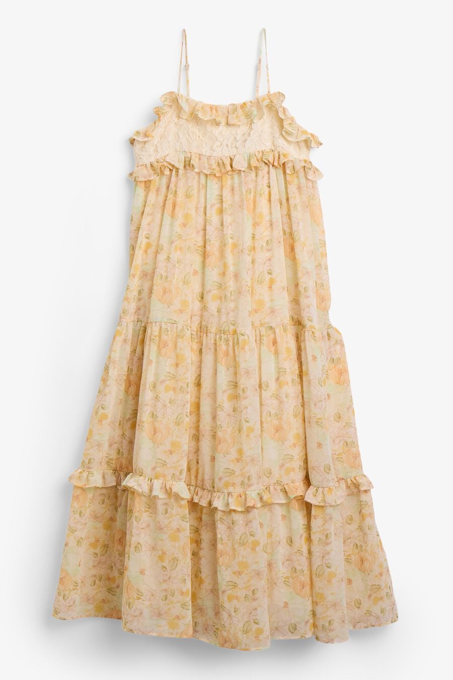 Girls Anna Floral Chiffon Dress