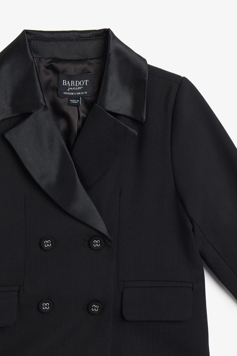 TIMOTEE DOUBLE BREASTED BLAZER in colour BLACK