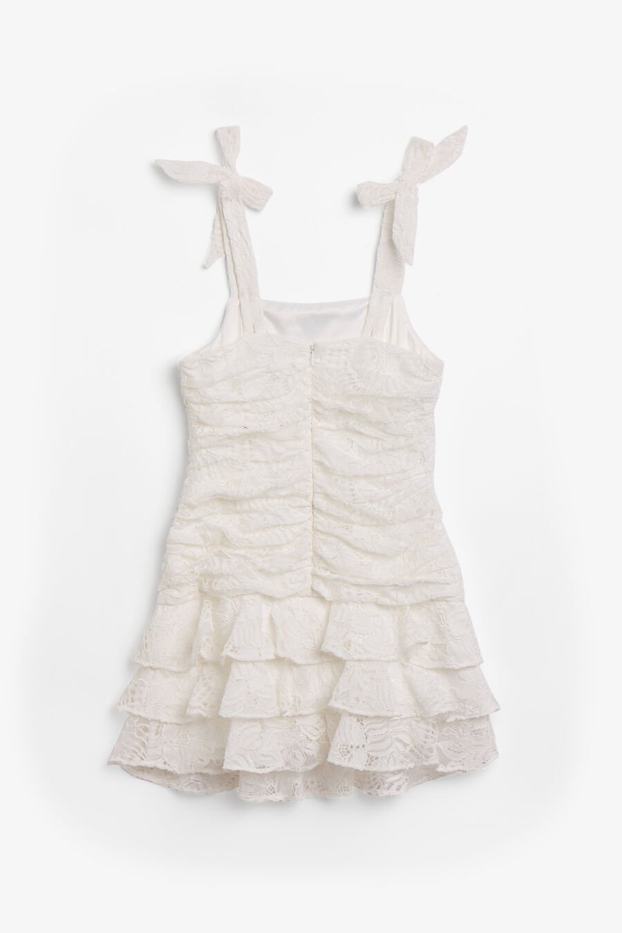 LIA LACE DRESS in colour Orchid White