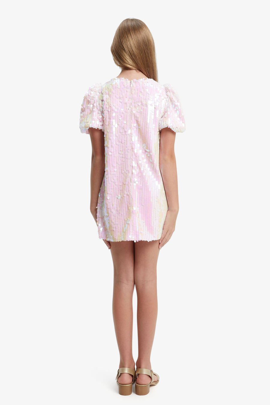 GISELLE MINI DRESS in colour CAMEO PINK