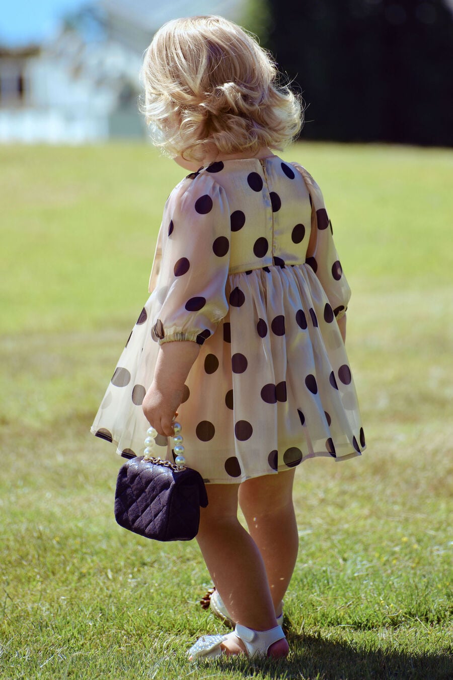 Baby Girl Wednesday Organza Spot Dress