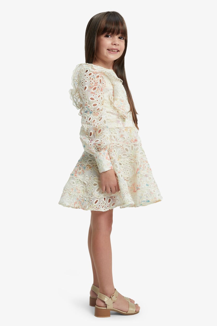 MILEY MINI DRESS in colour GARDEN FL