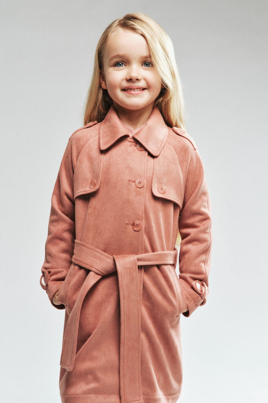 Girls Natasha Suede Trench
