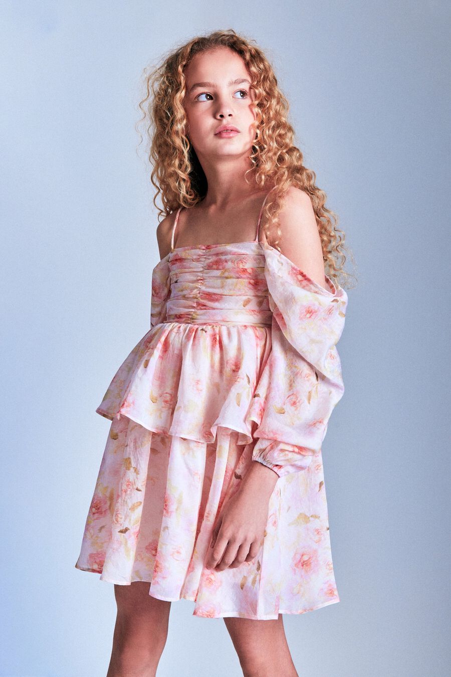 INAYA MINI DRESS in colour Pink Floral