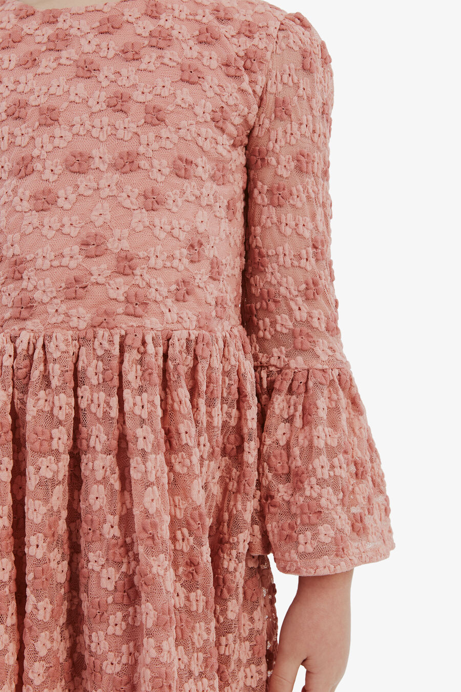ELOISE LACE DRESS in colour PINK/MULTI