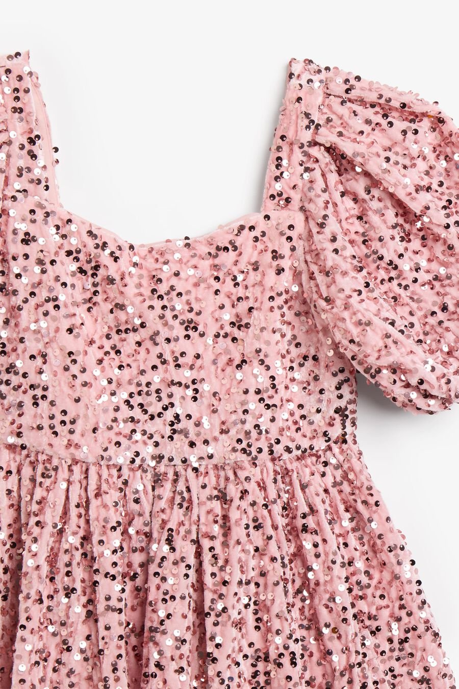 Girls Giulia Velour Sequin Dress