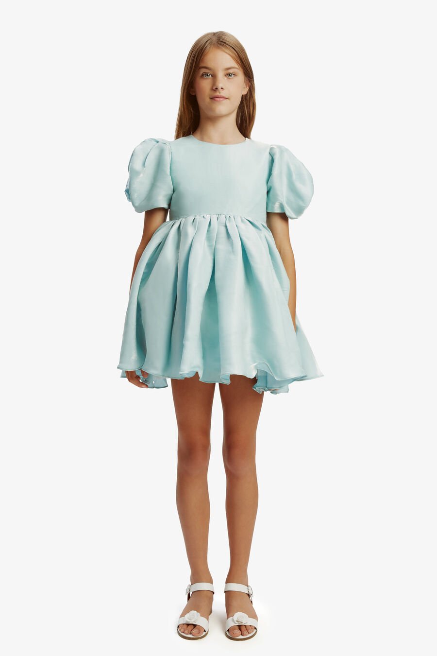JULIET MINI DRESS in colour BIJOU BLUE