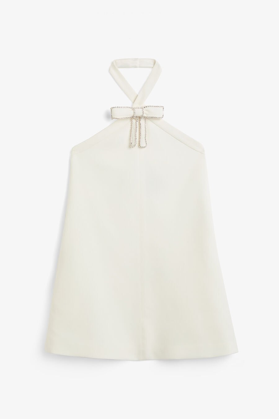 TIFFANY DIAMANTE MINI DRESS in colour Orchid White