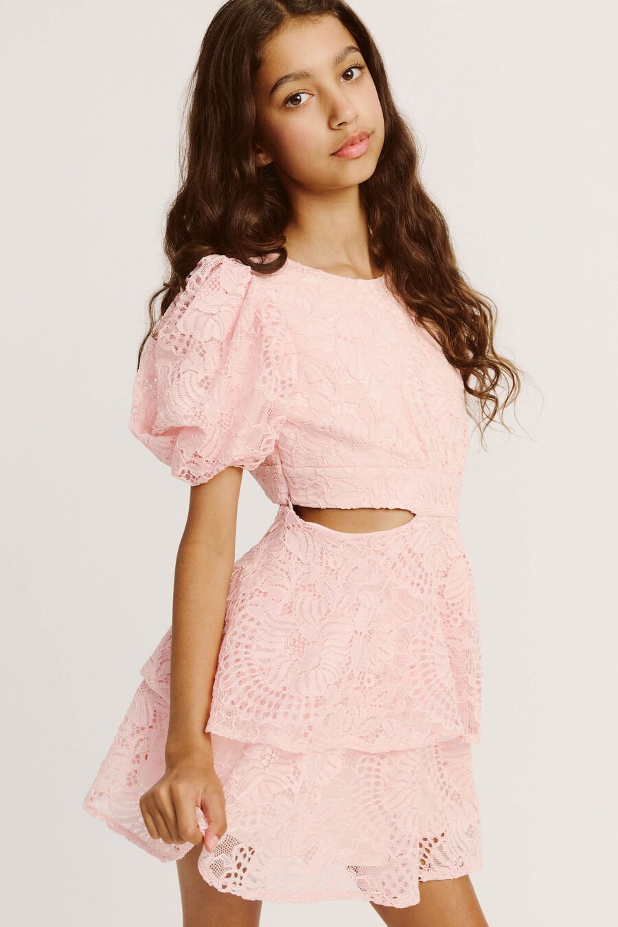 Girls Lucia Lace Mini Dress