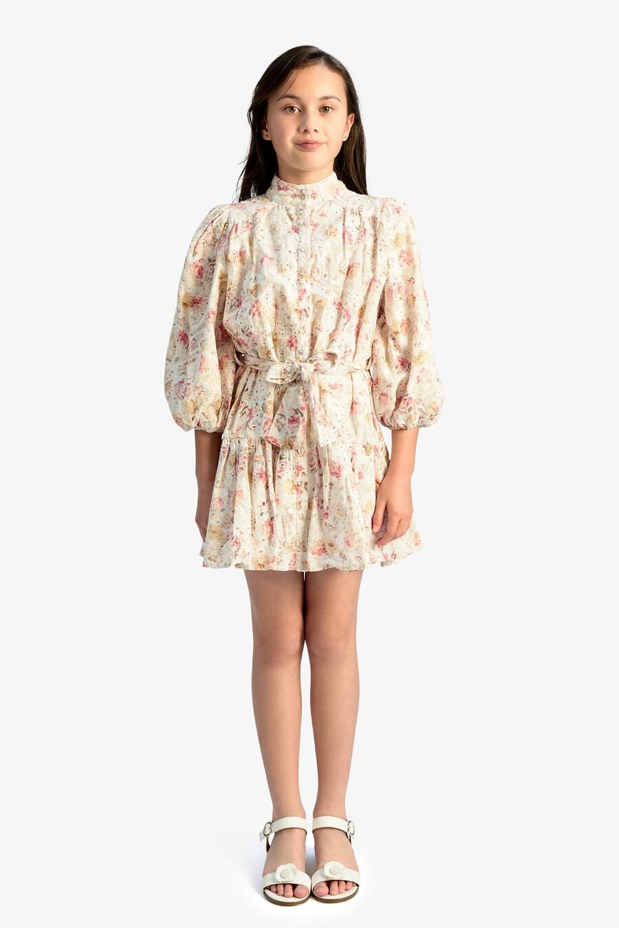 ASHA MINI SHIRT DRESS in colour Vintage Floral
