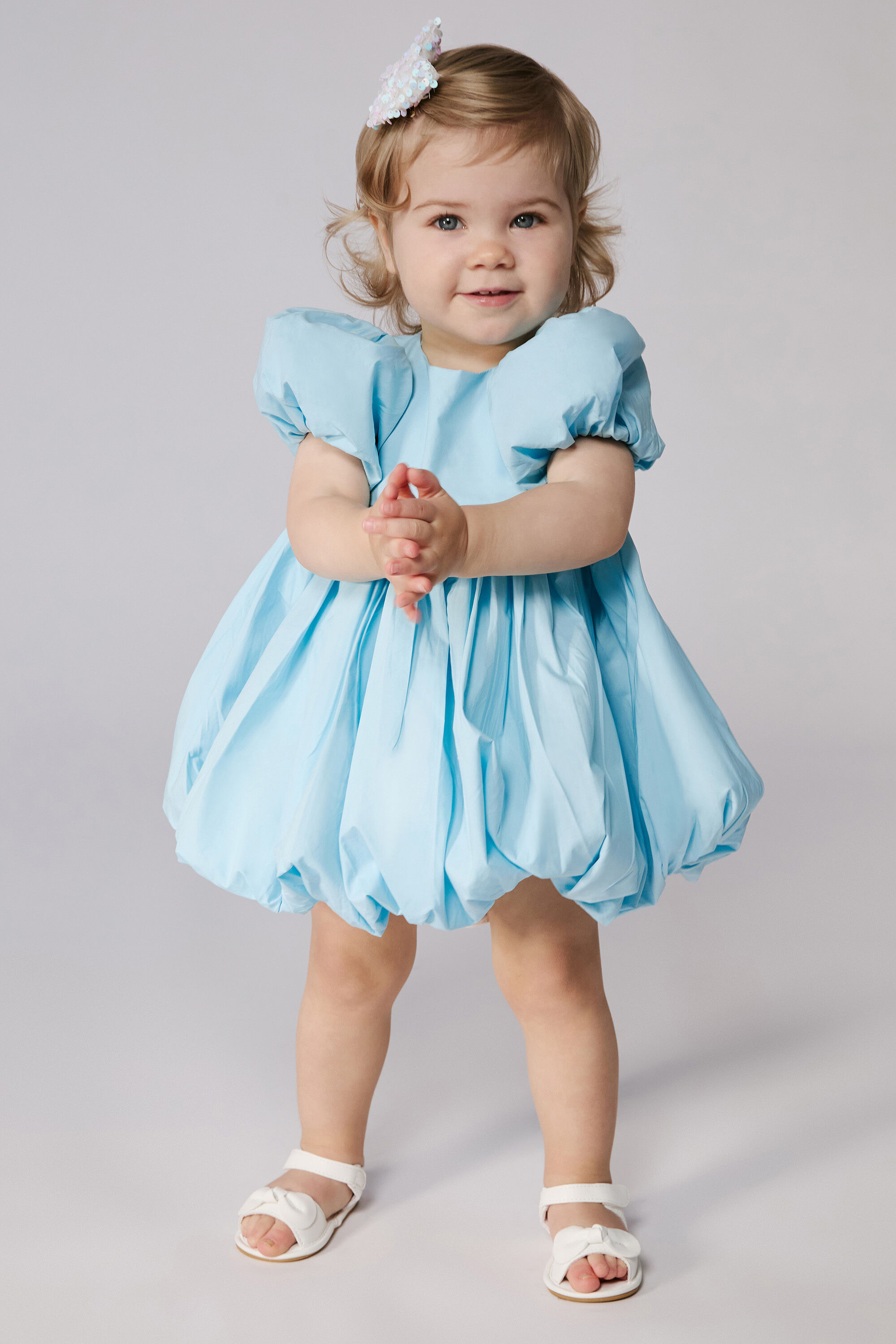Baby Girl June Poplin Dress In Aqua | Bardot Junior Baby Girl June Poplin Dress In Aqua | Bardot Junior