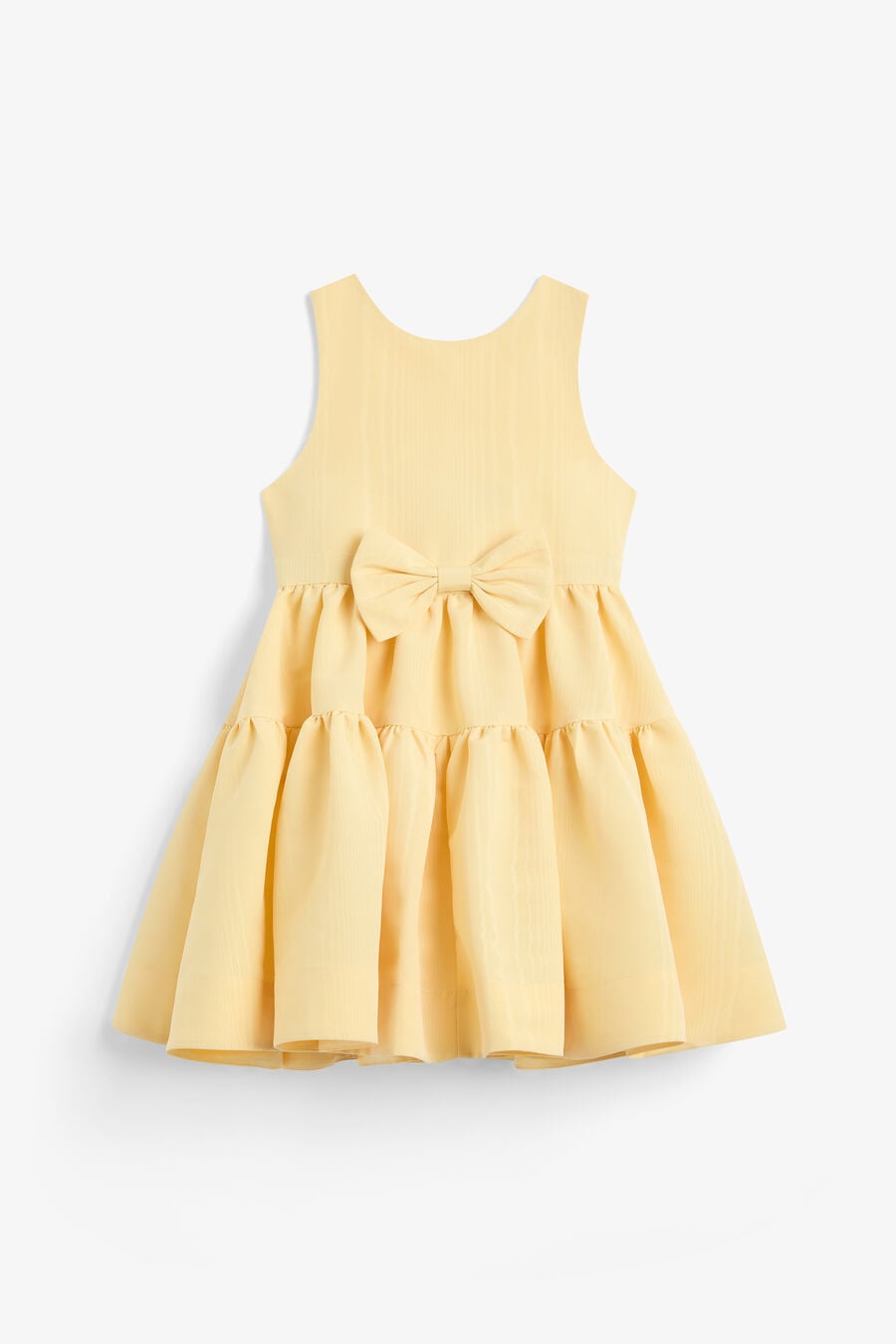 ZAIDA MINI BOW DRESS in colour Lemon