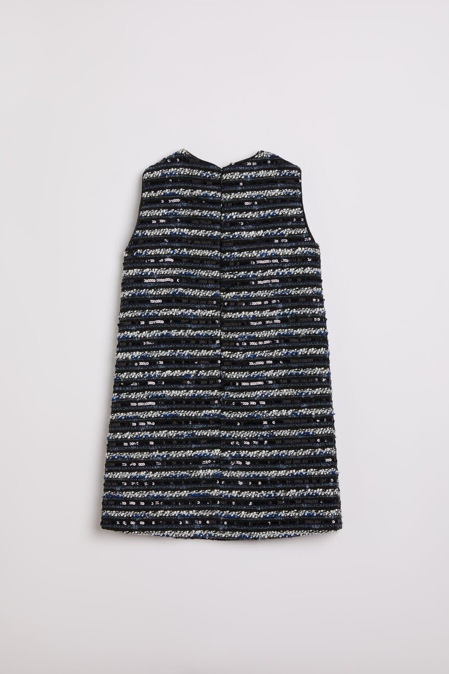 LANA BOUCLE DRESS in colour NAVY/BLACK
