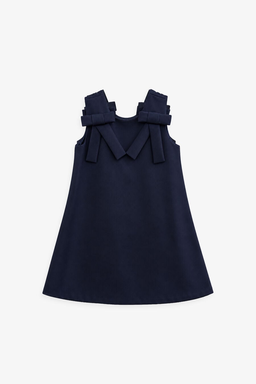 PAZ BOW MINI DRESS in colour Navy