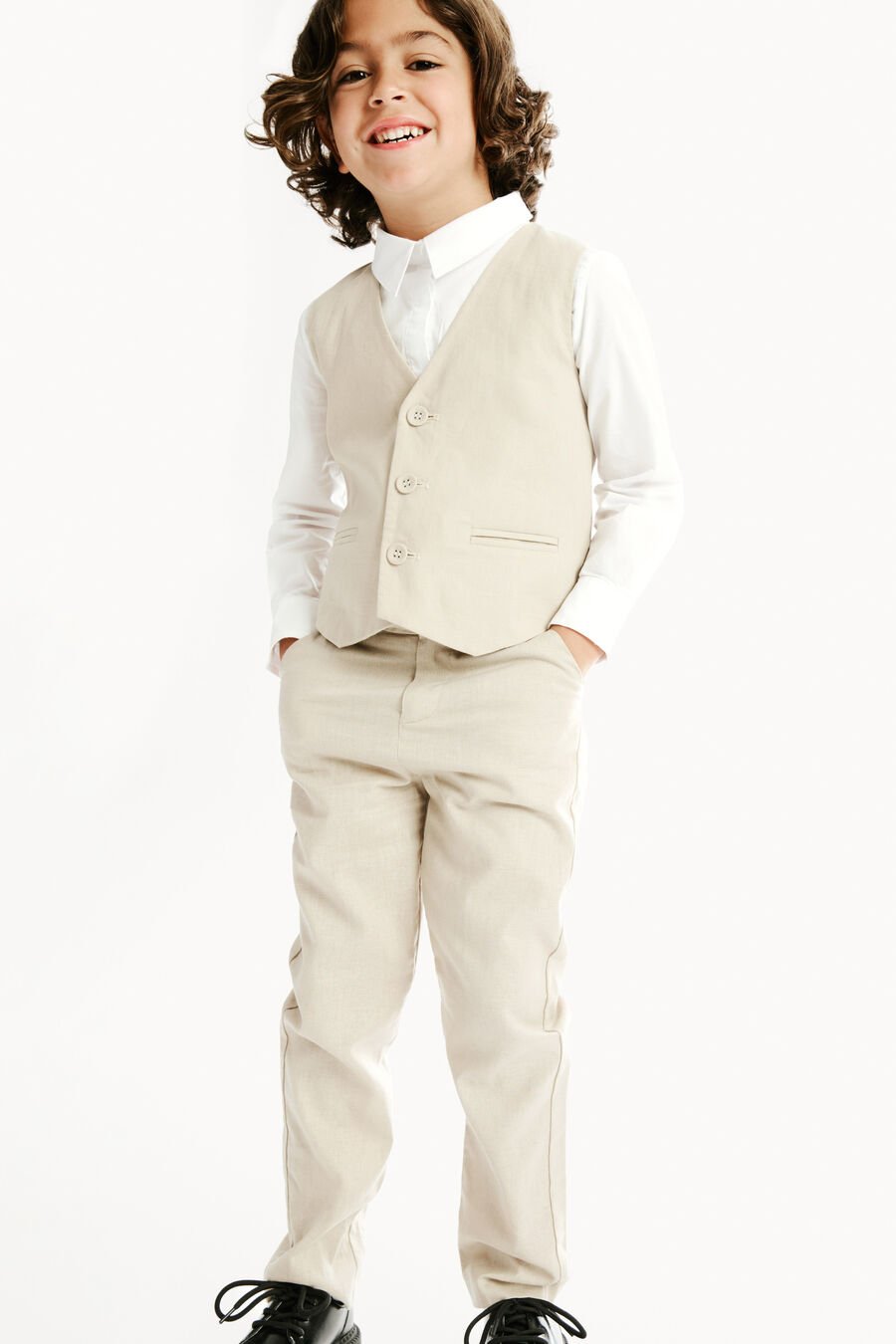 CHARLES PANT in colour SANDSHELL