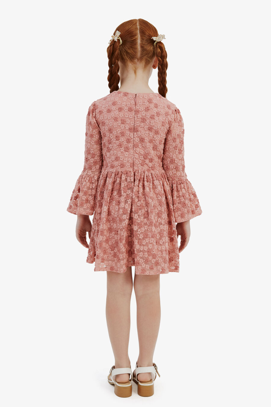 ELOISE LACE DRESS in colour PINK/MULTI
