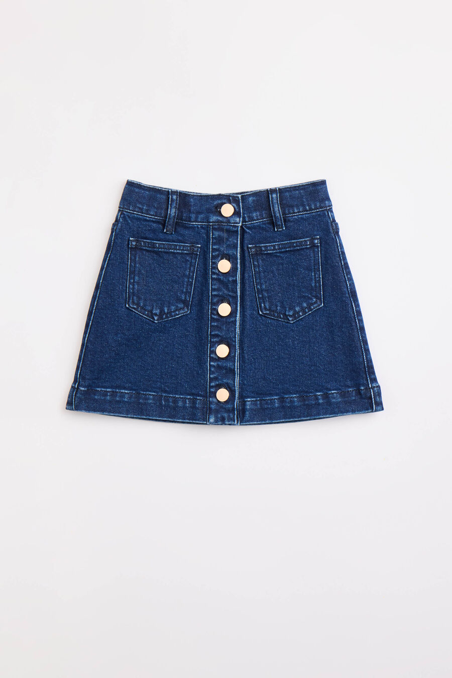 LORENZO DENIM MINI SKIRT in colour Dark