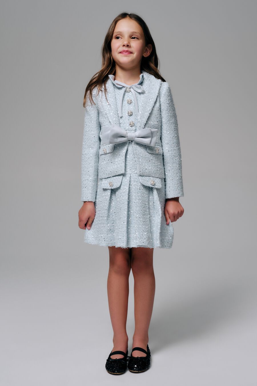 Girls Enes Sequin Boucle Jacket