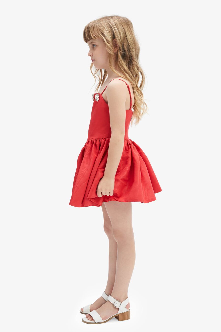 EDEN MINI DRESS in colour RED