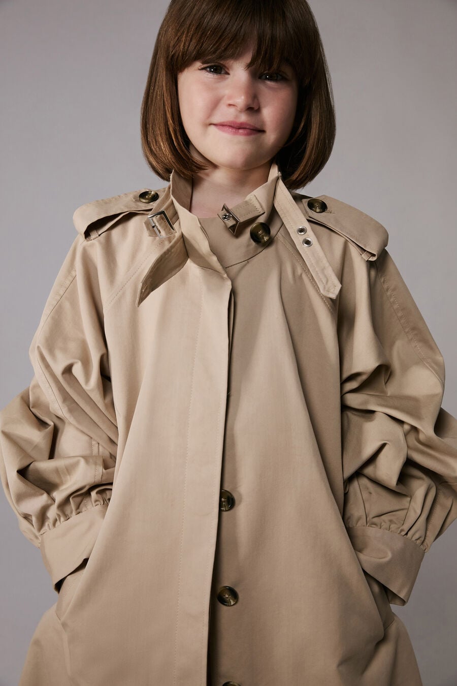 Girls Isler Long Trench