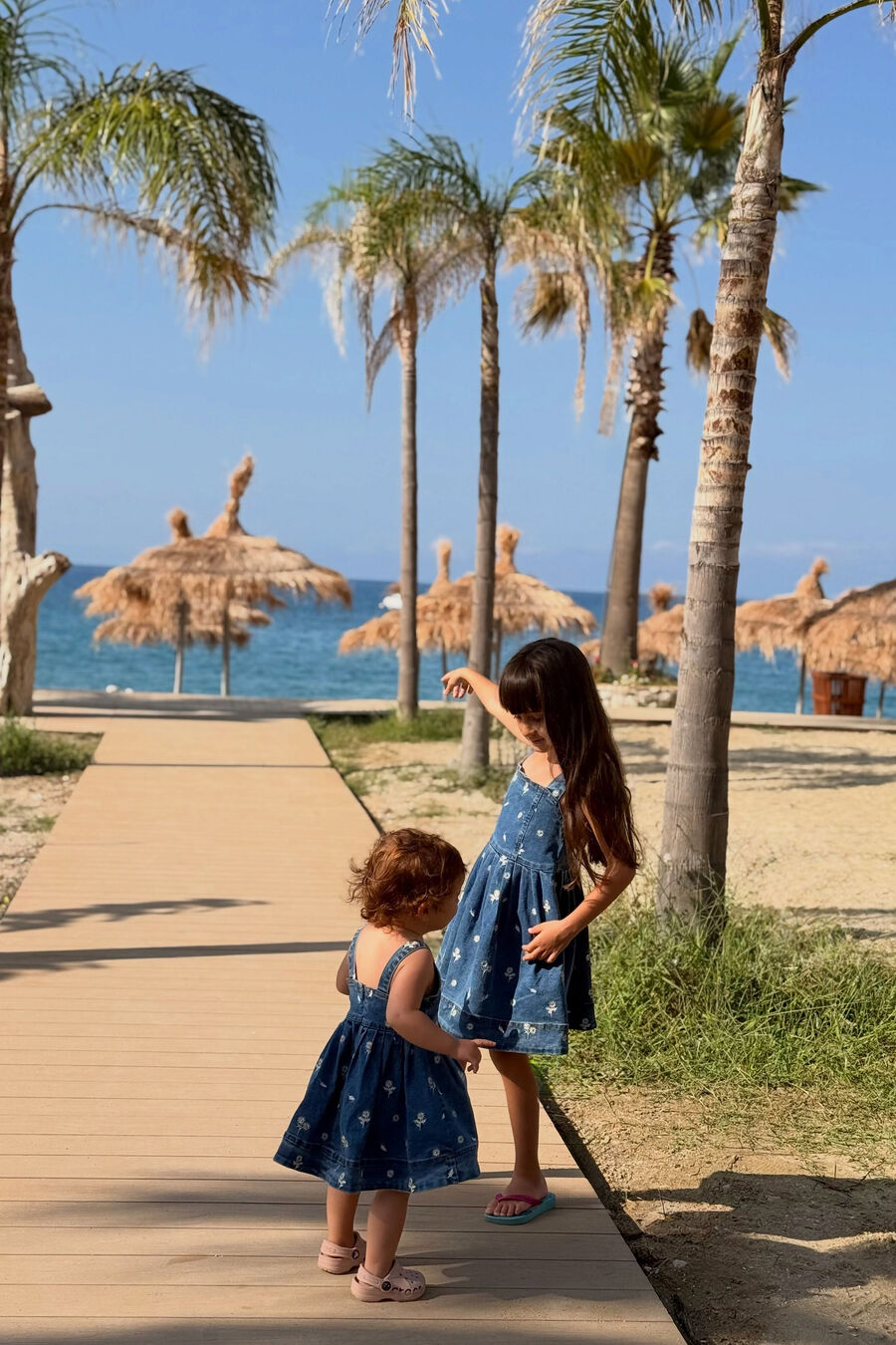 Baby Catalina Daisy Denim Dress