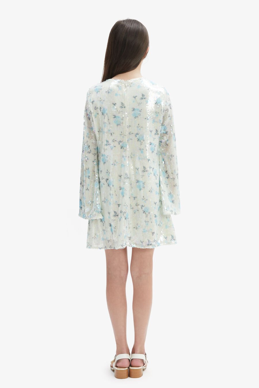 MARTA SEQUIN DRESS in colour BLUE