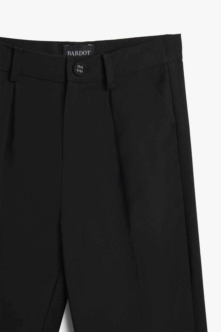 TIMOTEE PLEATED PANT in colour BLACK
