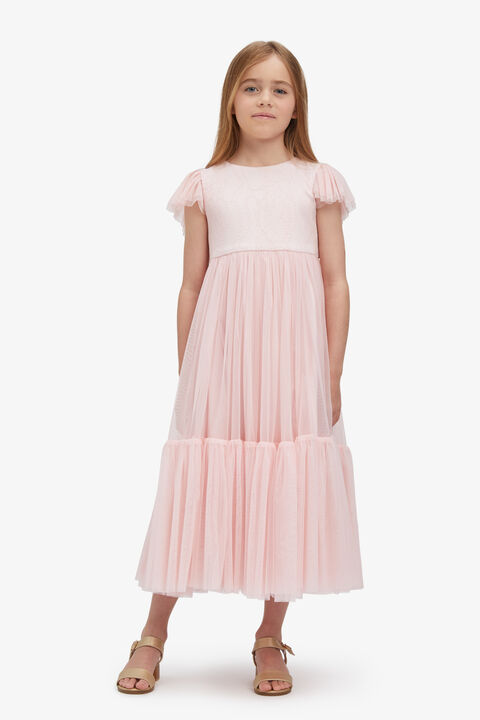 GIRLS KAIA TULLE GOWN in colour JET SET