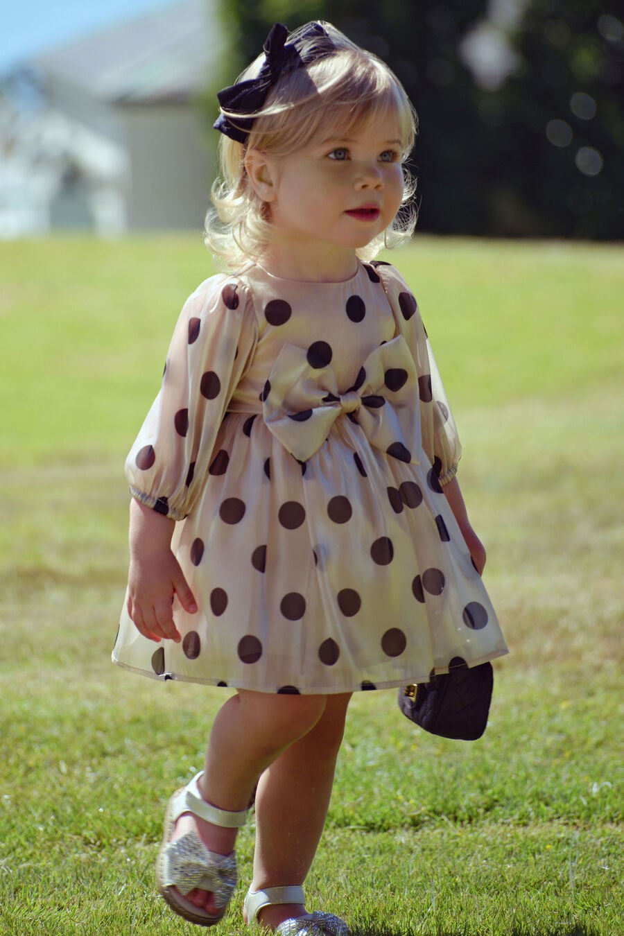 Baby Girl Wednesday Organza Spot Dress