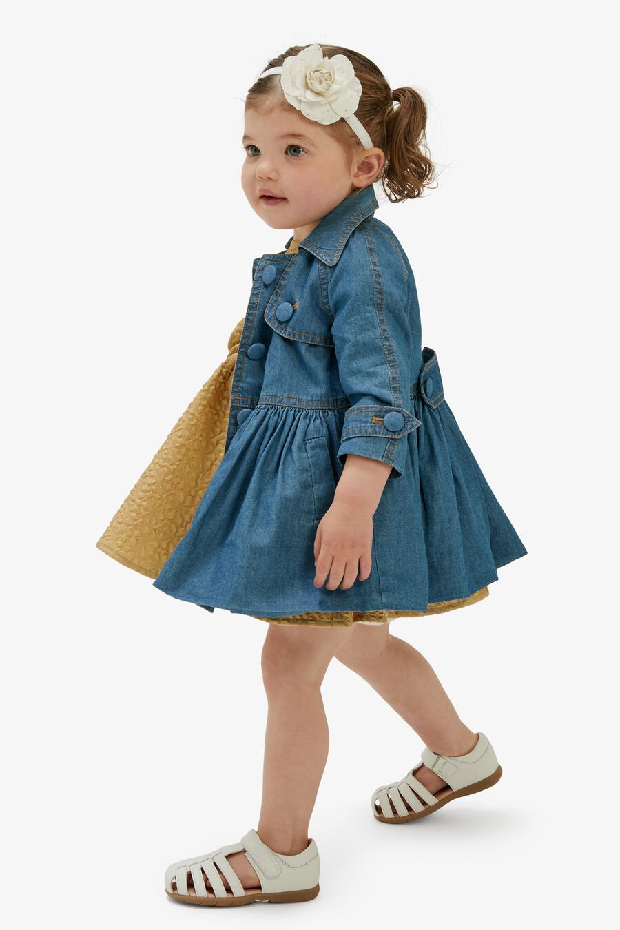 MIA CHAMBRAY TRENCH in colour CHAMBRAY