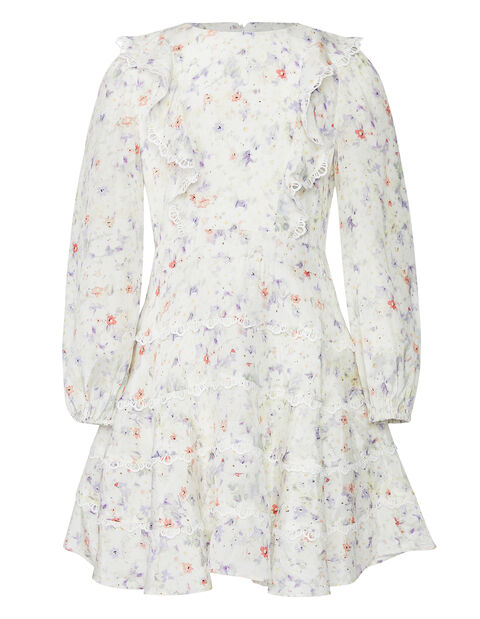 girls sadie summer floral dress in colour YELLOW IRIS