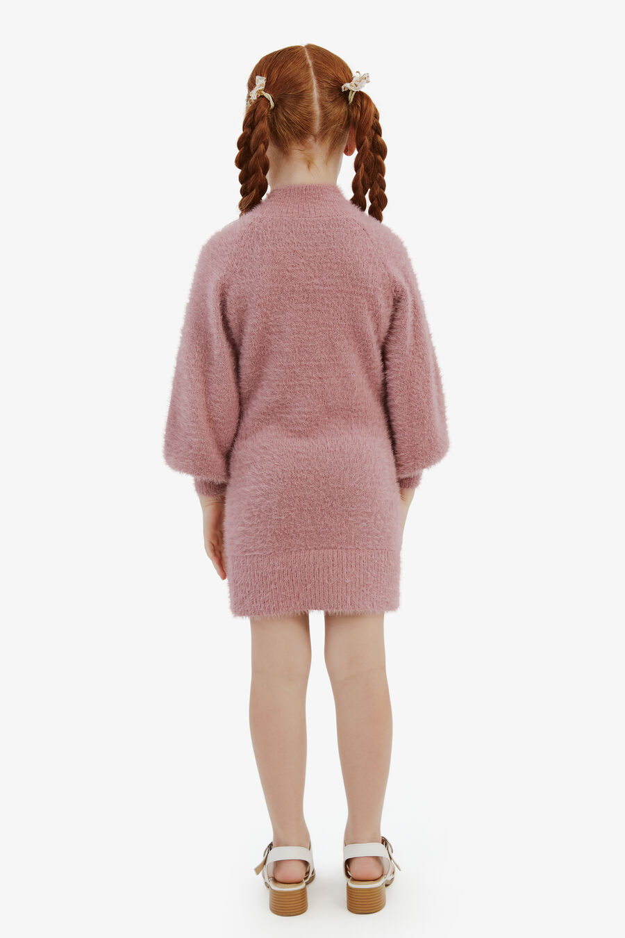 Girls Bell Sleeve Knit Dress