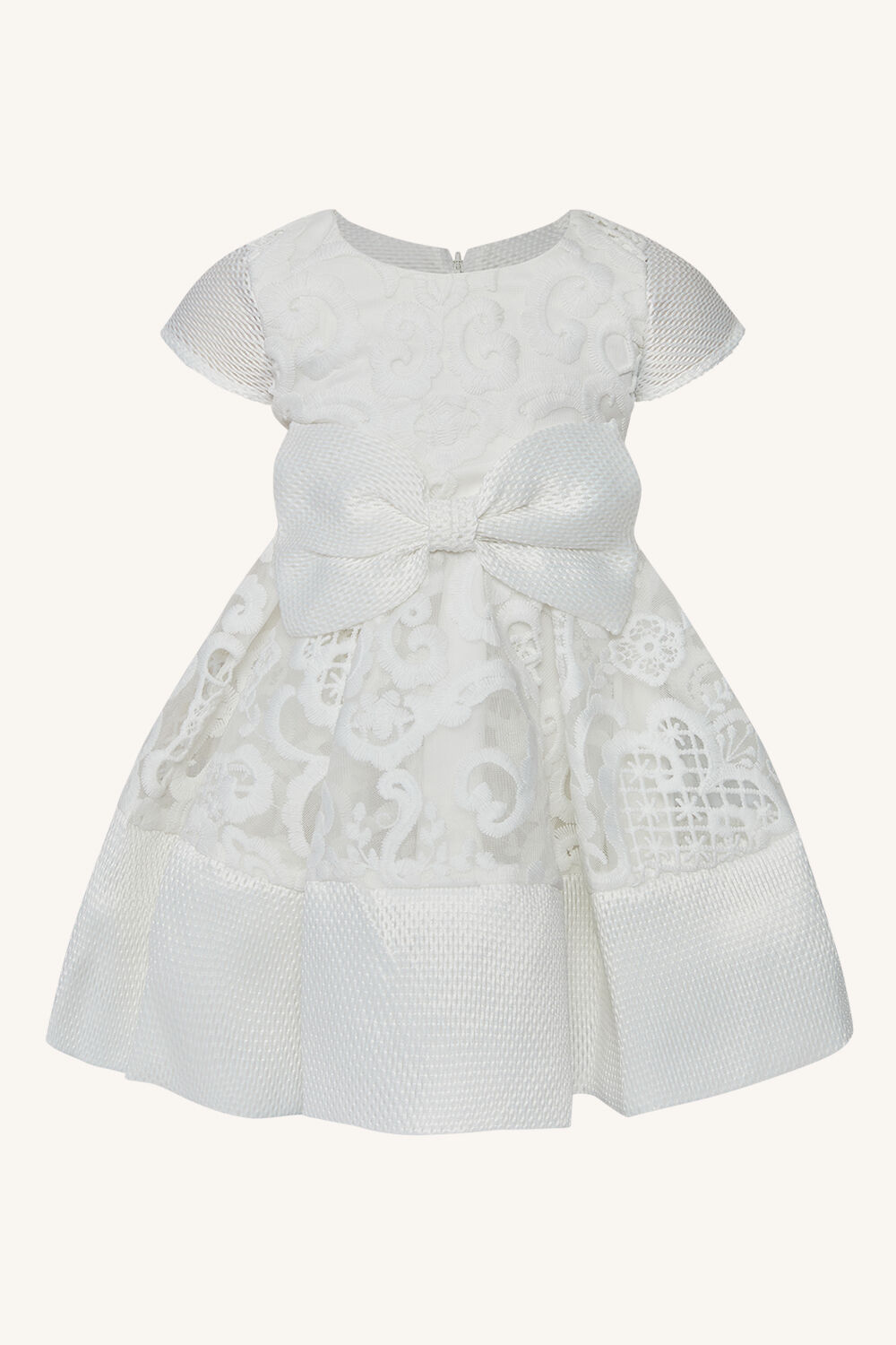BABY GIRL AVA STARLET DRESS in colour SNOW WHITE