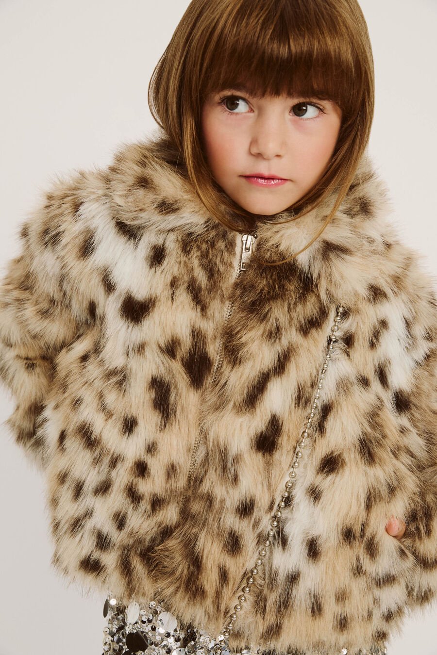 Girls Sylvie Faux Fur Jacket