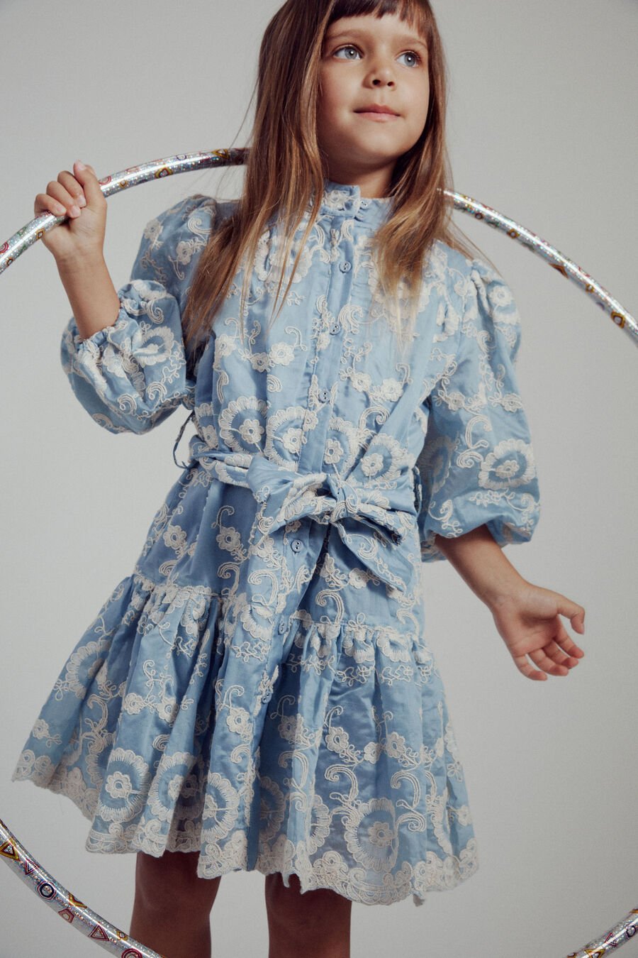 MILA MINI SHIRT DRESS in colour BABY BLUE