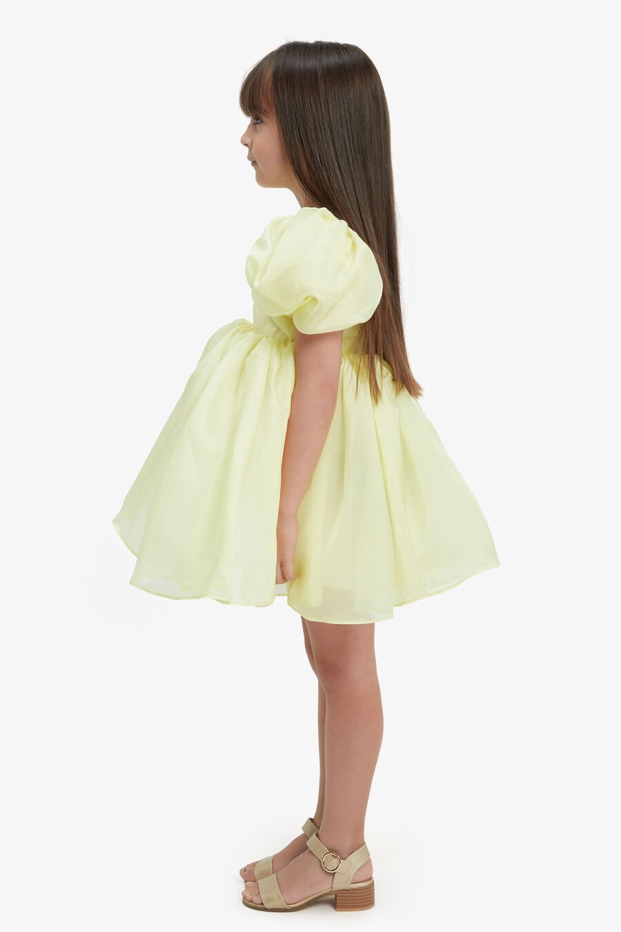 JULIET ORGANZA MINI DRESS in colour SUNSHINE